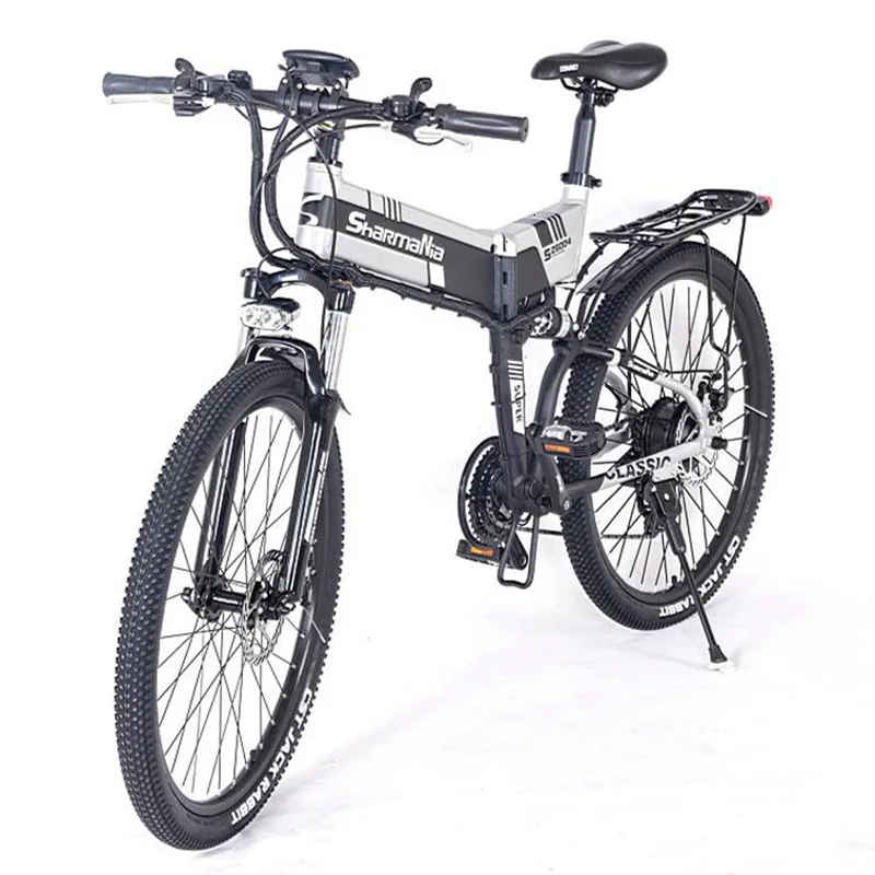 Folding Electric Bicycle Bike Two Wheels Electric Bicycle 26 Inch 350W Mountain Portable Electric Scooter Adults