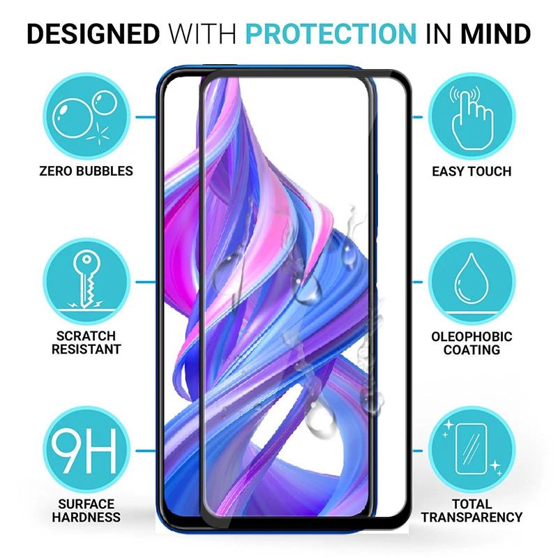 Закаленное стекло на honor 9X для huawei honor 9 X защитная пленка для экрана honor 9x Защитная пленка для huawei Hono X9 Onor Honer Hauwei Armor hawei