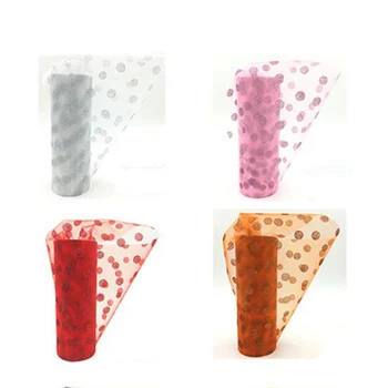 

Wedding Decoration Tulle Polyester Fabric Party Table Skirt Roll Yarn Birthday Gift Packaging Mesh Decoration
