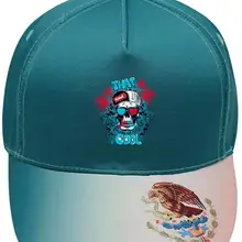 Унисекс бейсболки с изображением черепа хлопчатобумажная ткань регулируемые мексиканские элементы наружные шляпы зеленый