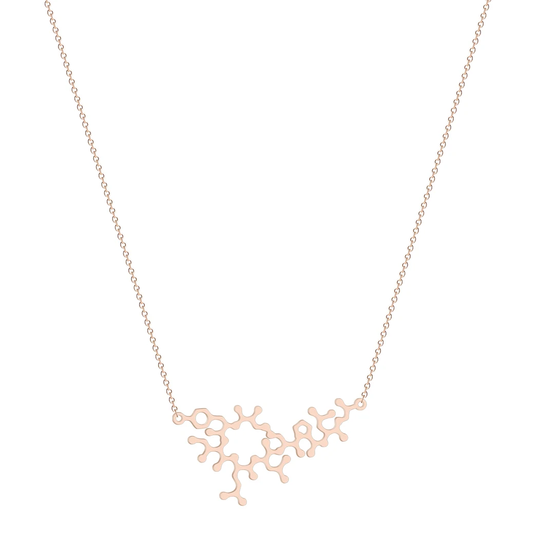 Chemistry Science Molecule Pendant Necklace For Women Men Jewelry Oxytocin DNA Necklace Simple Jewelry