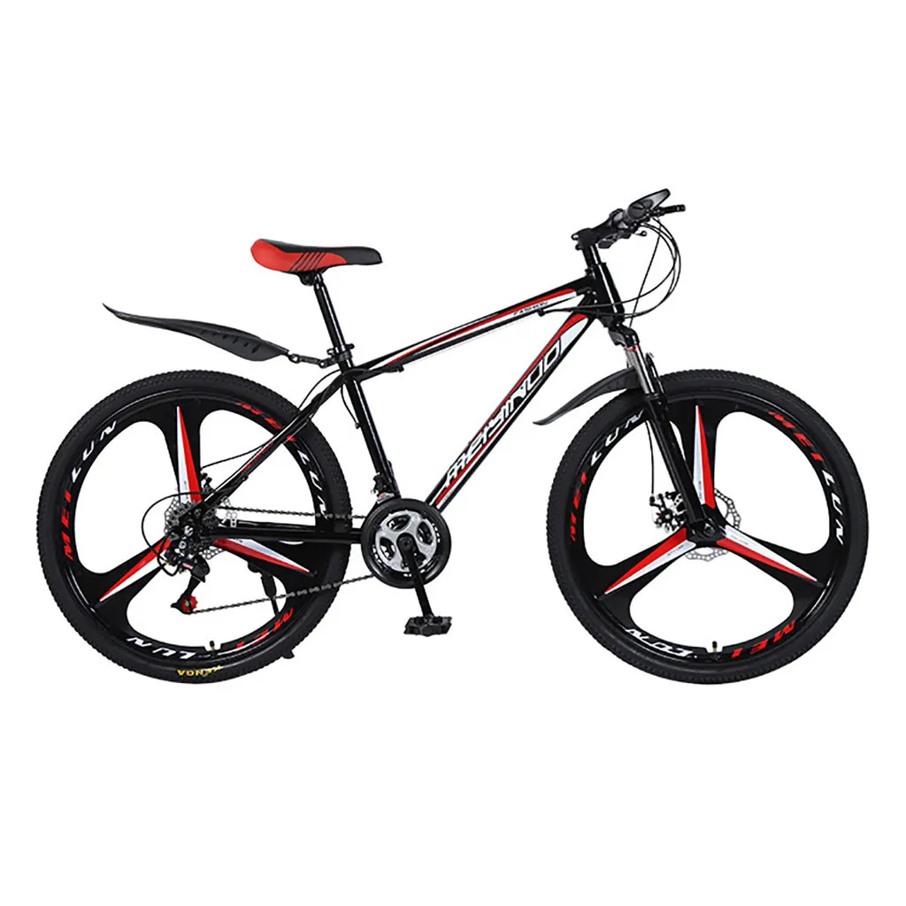 26 inch Mountain Bike 21 Speed 3-Knife Wheel Outroad High Carbon Steel Double Disc Brake Bicycles Suitable For Adults | Спорт и