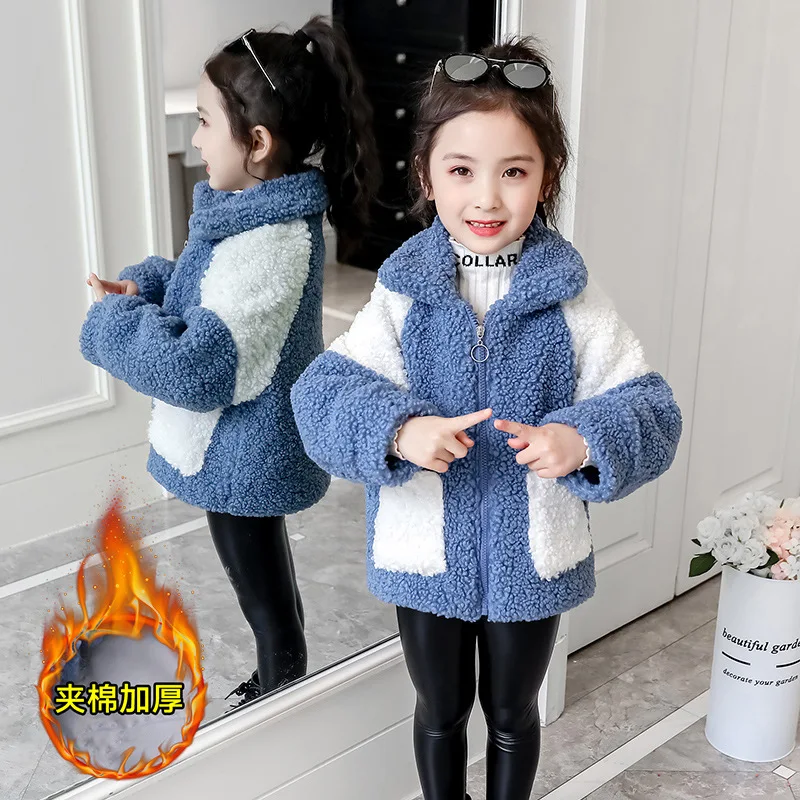 New fashion children girls Winter Soft Fur Coat jacket Thick Warm Kids Girl Coats Clothes