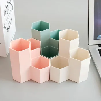 

3 Lattices Cosmetic Brush Box Table Organizer Makeup Nail Polish Cosmetic Holder Make Up Tools Boxes Jewelry Display Rack Kits