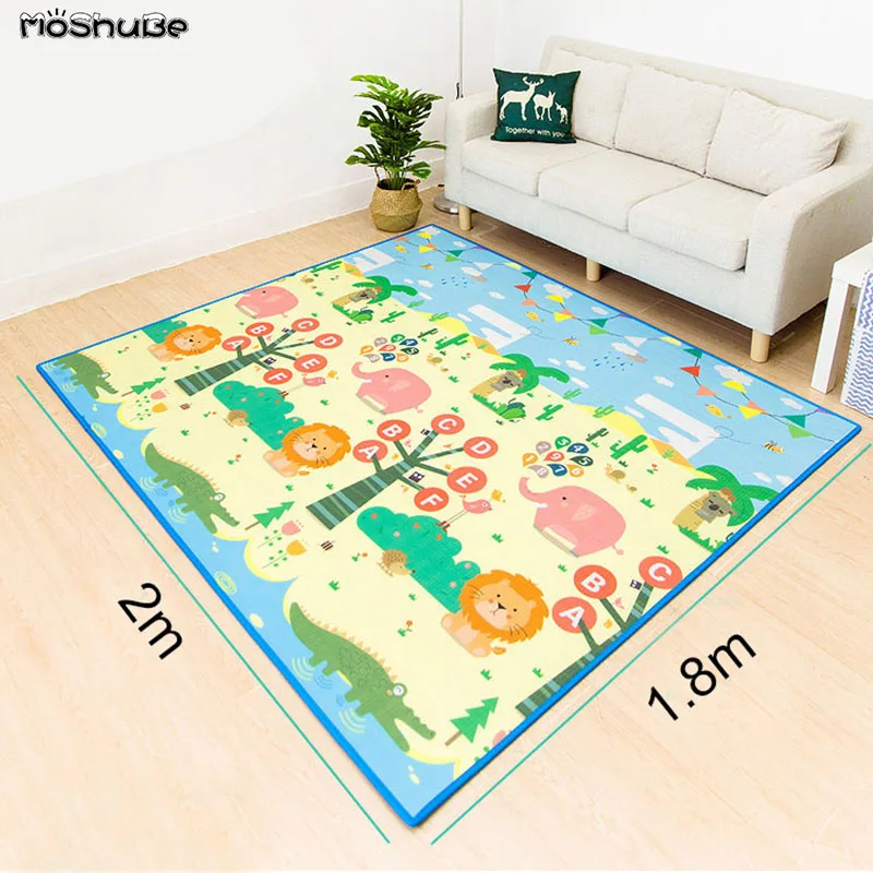 

Baby Care Play Mat Thick Eco-friendly Children Playmat EPE Rug 1cm Cartoon Toys Non-slip Carpet Living Room Carpet Soft Floor