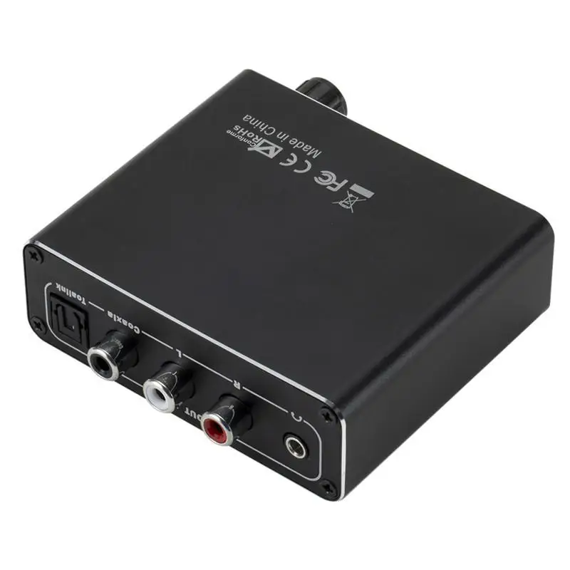 Цифро-аналоговый аудио конвертер HiFi 3,5 мм усилитель для наушников Toslink оптический коаксиальный выход 192 кГц/24 бит