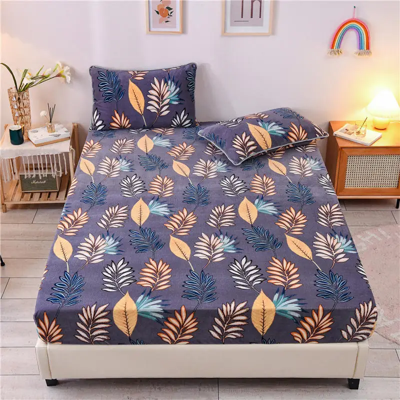 bed cover with elastic king size