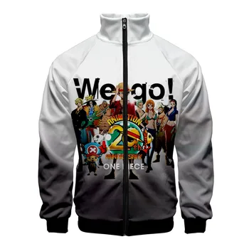 

ONE PIECE 3D printed Stand Collar Zipper Jacket men women Hip Hop ONE PIECE sweatshirt Ainme long sleeve Jackets Casual clothes