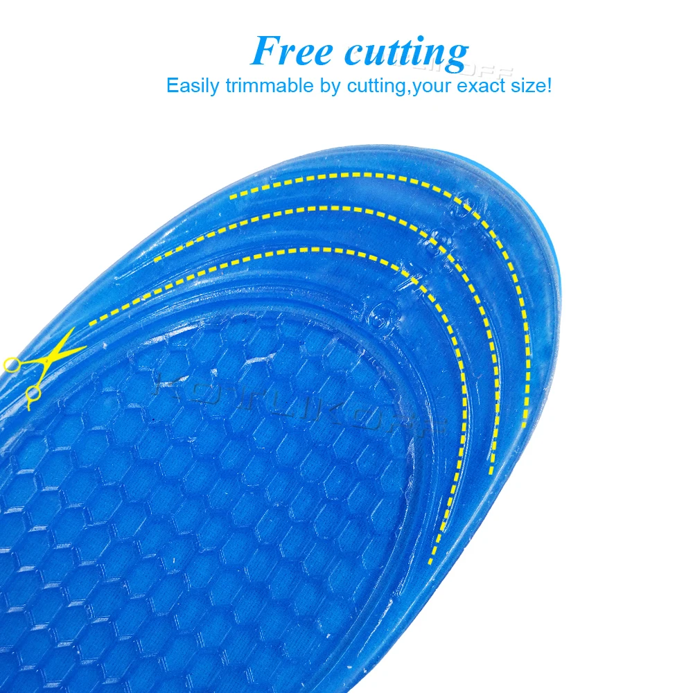 KOTLIKOFF гелевые спортивные стельки массирующие силиконовые дезодорирующие Стельки ортопедические подошвенные фасцииты стельки для бега