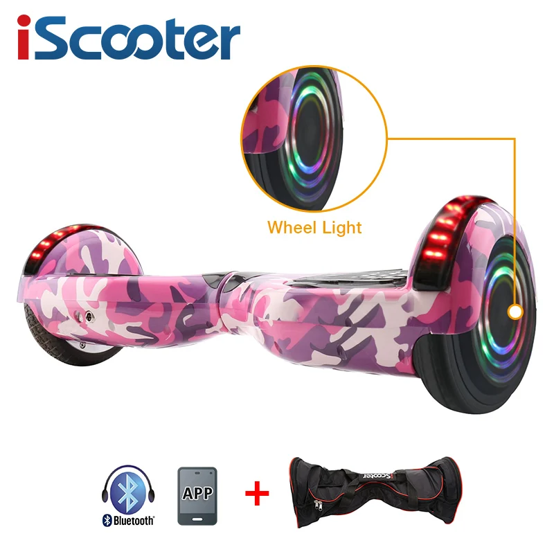 IScooter, Bluetooth, Ховерборд, самобалансирующийся, 6,5 дюймов, электрический скейтборд, Ховерборд, гироскоп, Электрический скутер, стоячий скутер