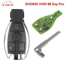XHORSE – clé Pro pour Benz V1.5 PCB, Version améliorée, coque de clé intelligente avec Logo, échange possible, jeton MB BGA
