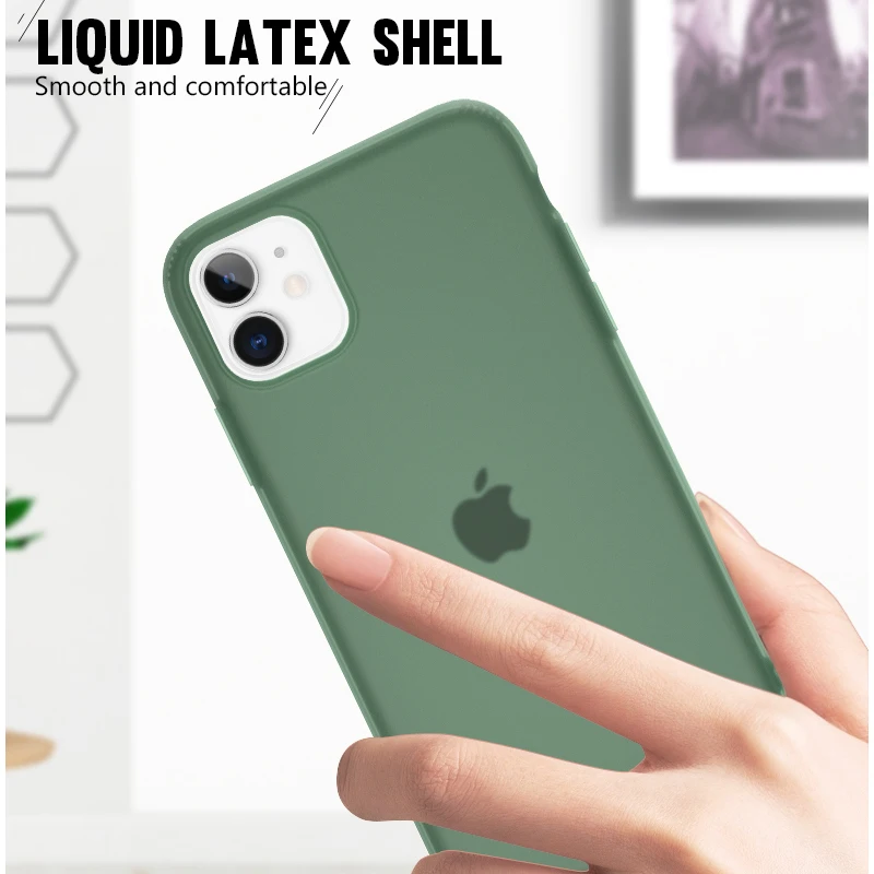 Жидкий Латекс Оригинальный чехол для телефона s iPhone X XS XR Max 11 Pro 7 8 6s Plus силиконовый