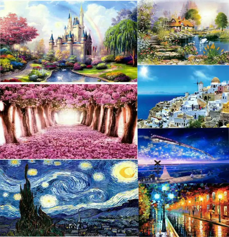rompecabezas de paisajes para niños