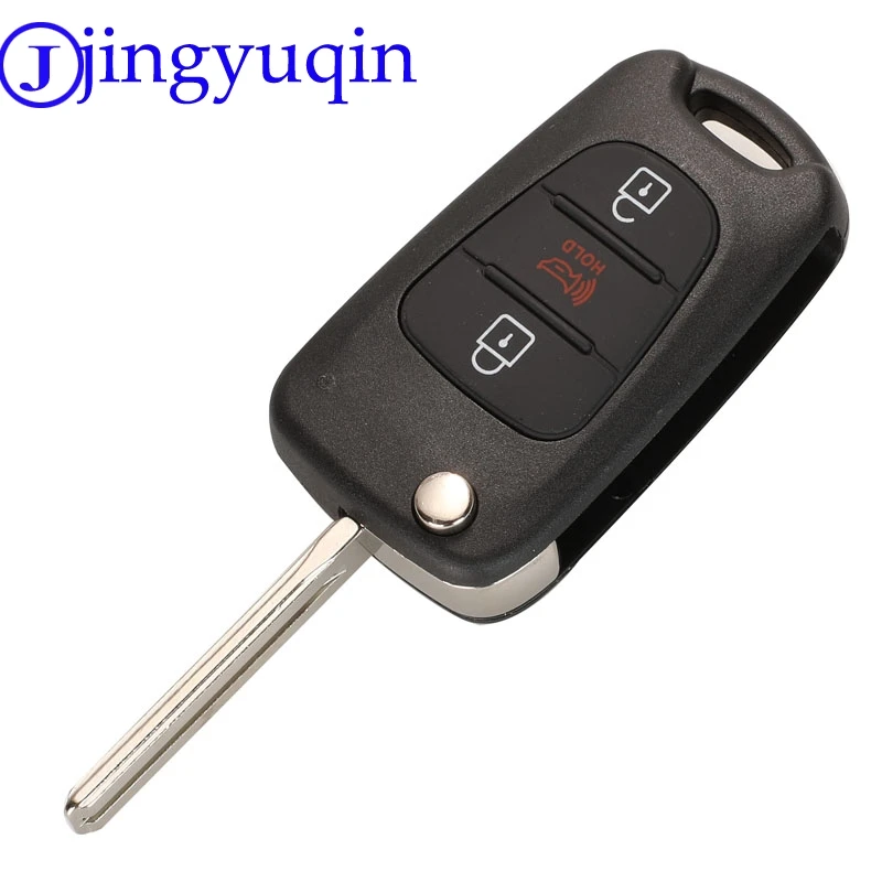 Пульт дистанционного управления jingyuqin для hyundai I20 I30 IX35 I35 Accent Kia Picanto Sportage K5 складной чехол для ключа дистанционного управления