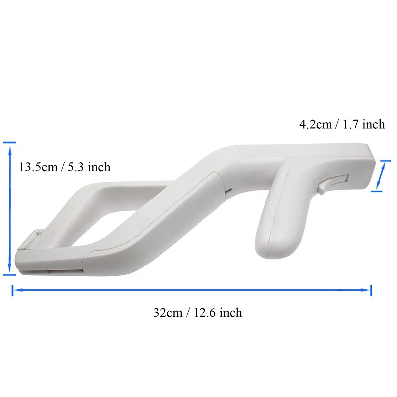 Zapper Gun Compatible with Nintendo Wii Remote Controller for Resident Evil 4, for Call Of Duty, Red Steel Shooting Games