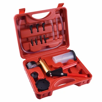 

NS Modify Car Motorcycle Vacuum Pistol Pump Tester Brake Fluid Bleeder Hand Held Aluminum Pump Body Pressure Vacuum Gauge