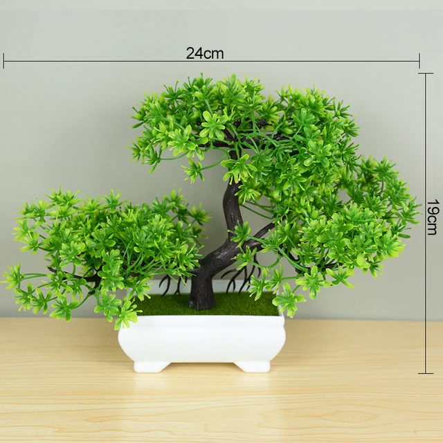Artificial Plants Bonsai Small Tree Pot Fake Plant Flowers Potted Ornaments For Home Room Table Decoration Hotel Garden Decor T5