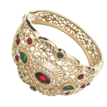 

New Design of Moroccan Style Bracelet Jewelry Wedding Metal Rhinestone Bracelet