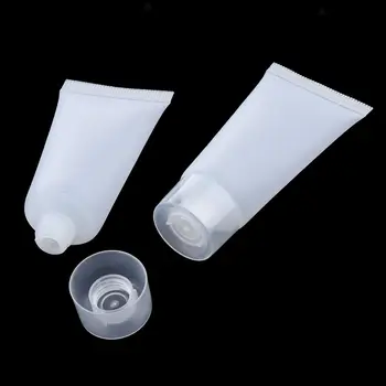 

50PCS 10ml Screw Cap + Frosted Dispensing Sample Bottle Hose Transparent Plastic Empty Spray Bottle Refillable Bottles