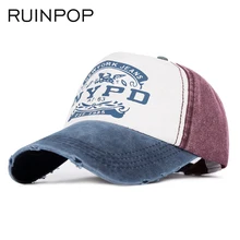 RUINPOP,, женская и Мужская бейсболка, облегающая Кепка, повседневная Кепка, кепка в стиле хип-хоп, Снэпбэк Кепка для мужчин и женщин, унисекс