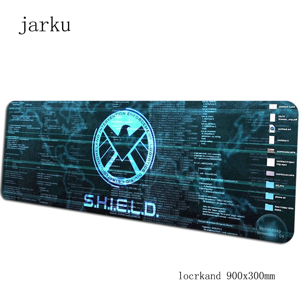 S. H. I. E. L. D коврик для мыши геймер 900x300X3 мм игровой коврик для мыши крутой ноутбук pc Аксессуары для ноутбука padmouse HD шаблон эргономичный коврик