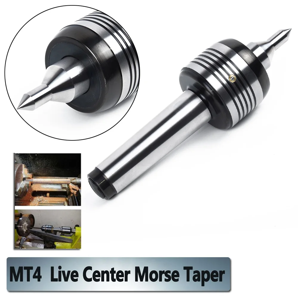 

1pcs Lathe Turning Tool Center Revolving Lathe Tool Morse Taper #4 Replacement 4MT 0.000197 Accessories Durable