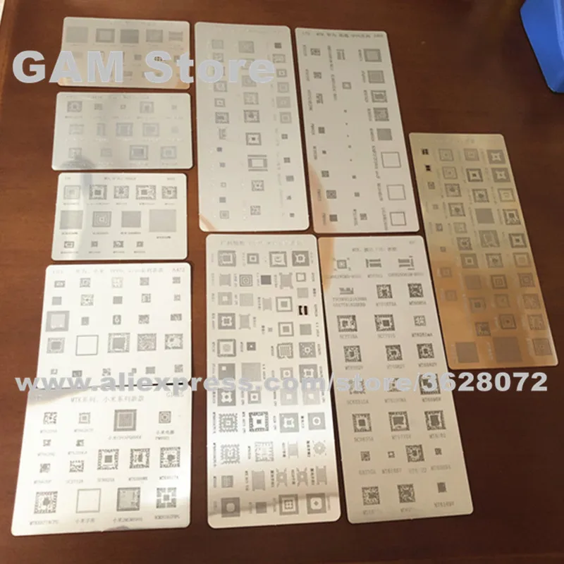 Универсальный трафарет BGA для MTK Samsung Huawei Xiaomi iPad CPU RAM PM Power IC припой Reball Pin жестяной