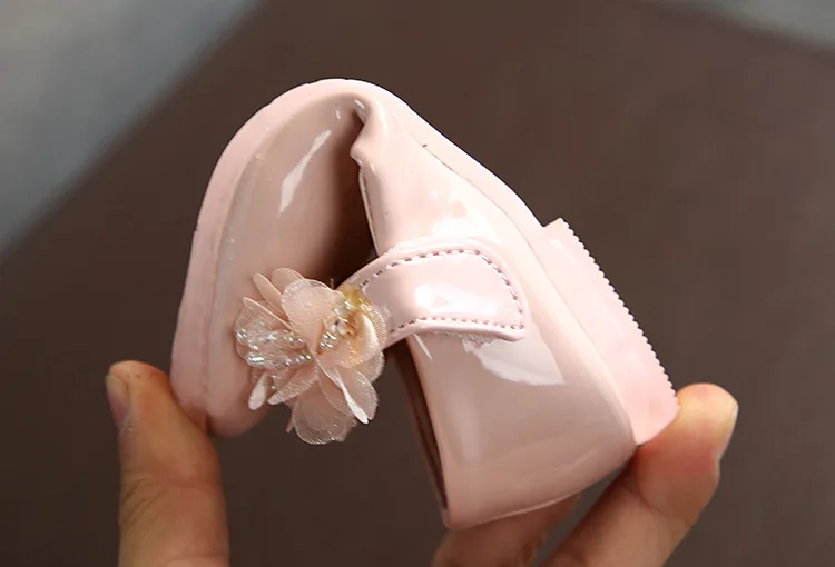 Children 2020 New Fashion Flowers Baby Girl Leather Shoes Princess For Toddler Little Girl Party Dress Kids Shoes 1 2 3 4 5 6