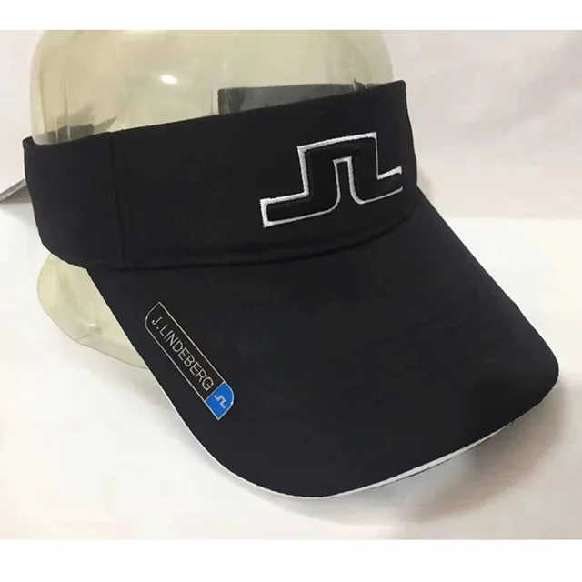 Golf hat sunscreen sun hat towel sports cap 3D embroidery logo Baseball cap Adjustable hat Magnet mark Black