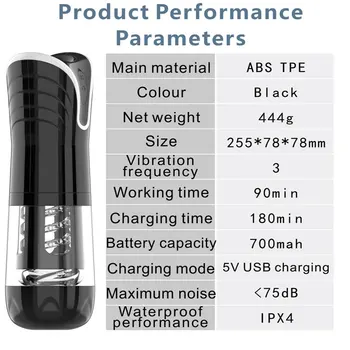 Automatic Male Masturbator Cup Realistic Vaginal Pocket Pussy adult masturbation tools Sex Machines toy for men Realistic Vagina 6