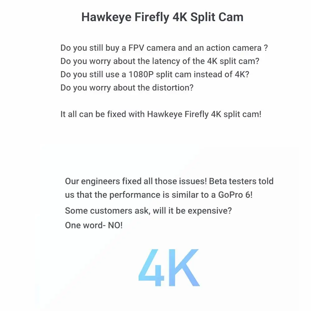 Hawkeye Светлячок Сплит Мини версия 4K 160 градусов HD DVR FPV камера WDR одноплатный микрофон низкая задержка ТВ для радиоуправляемого дрона самолета