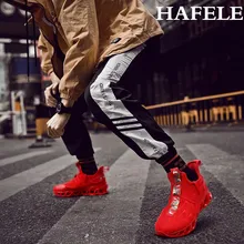 Модная мужская обувь для бега, светильник, прогулочная обувь на шнуровке, Мужские дышащие кроссовки на толстой подошве, мужская обувь высшего качества