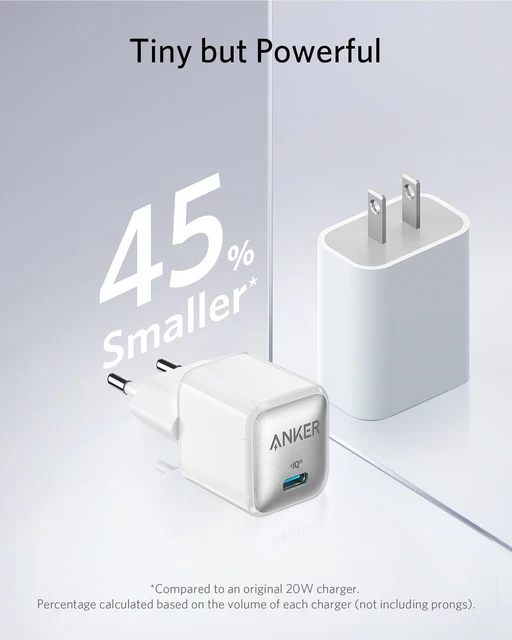 Anker 511 Charger Nano Pro 20W PIQ 3.0 Durable Compact Fast Charger usb c Charger for iPhone 12 quicky charger for xiaomi 6