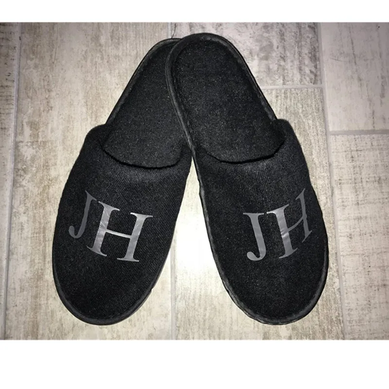 personalised slippers mens