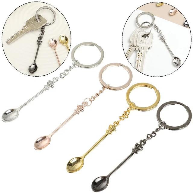 Yolev 4 Pieces Mini Crown Spoon Necklace Snuff Spice Teaspoon Pendant  Antique Tea Spoon Necklace for Women Gifts (Gold, Silver, Rose Gold, Black)  : : Home & Kitchen