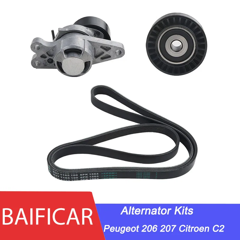 Baificar Kit de alternador, Tensor dinámico 5751C8, rodillo 5751C9, correa de transmisión 5750XA, Peugeot 206, 207, Citroen C2, nuevo|Piezas generador y alternador| - AliExpress