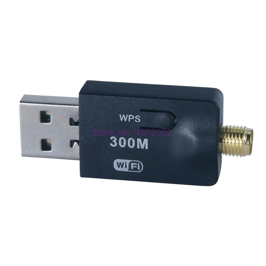 50 шт. 5dBi USB Мини Беспроводная 300 Мбит/с сетевой адаптер LAN Карта WIFI 802.11n/g/b PCB антенна