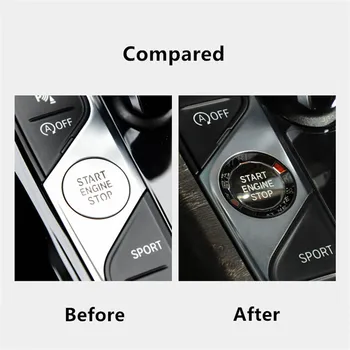 

Crystal ENGINE START STOP Switch Button Sticker Replace For BMW New 3 Series 8 Series X5 X7 Z4 G20 G28 G05 G07 325li