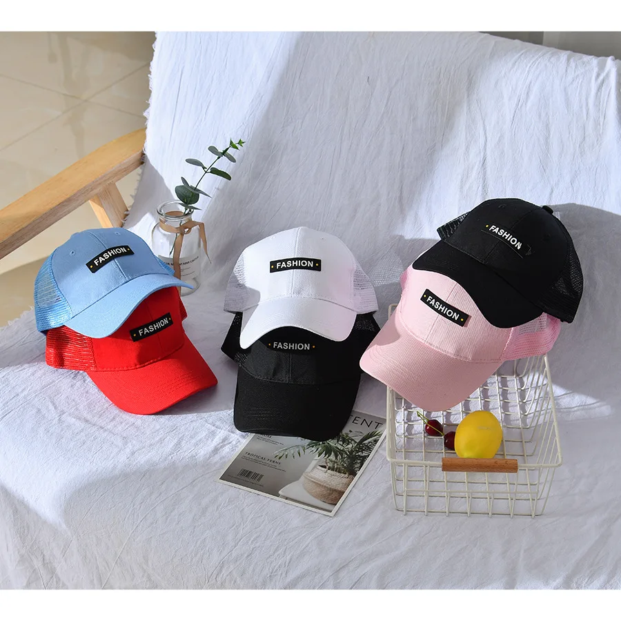 

Hat MEN'S Black Brim Hat Korean-style Summer Topee Casual Versatile Men Baseball Cap Mesh Cap Street Simple