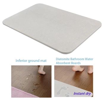 

Bathmat Grey Comfortable Soft Floor Mat Ground Carpet Earth Bathmat Floor Rug for Home Bedside Kitchen A30