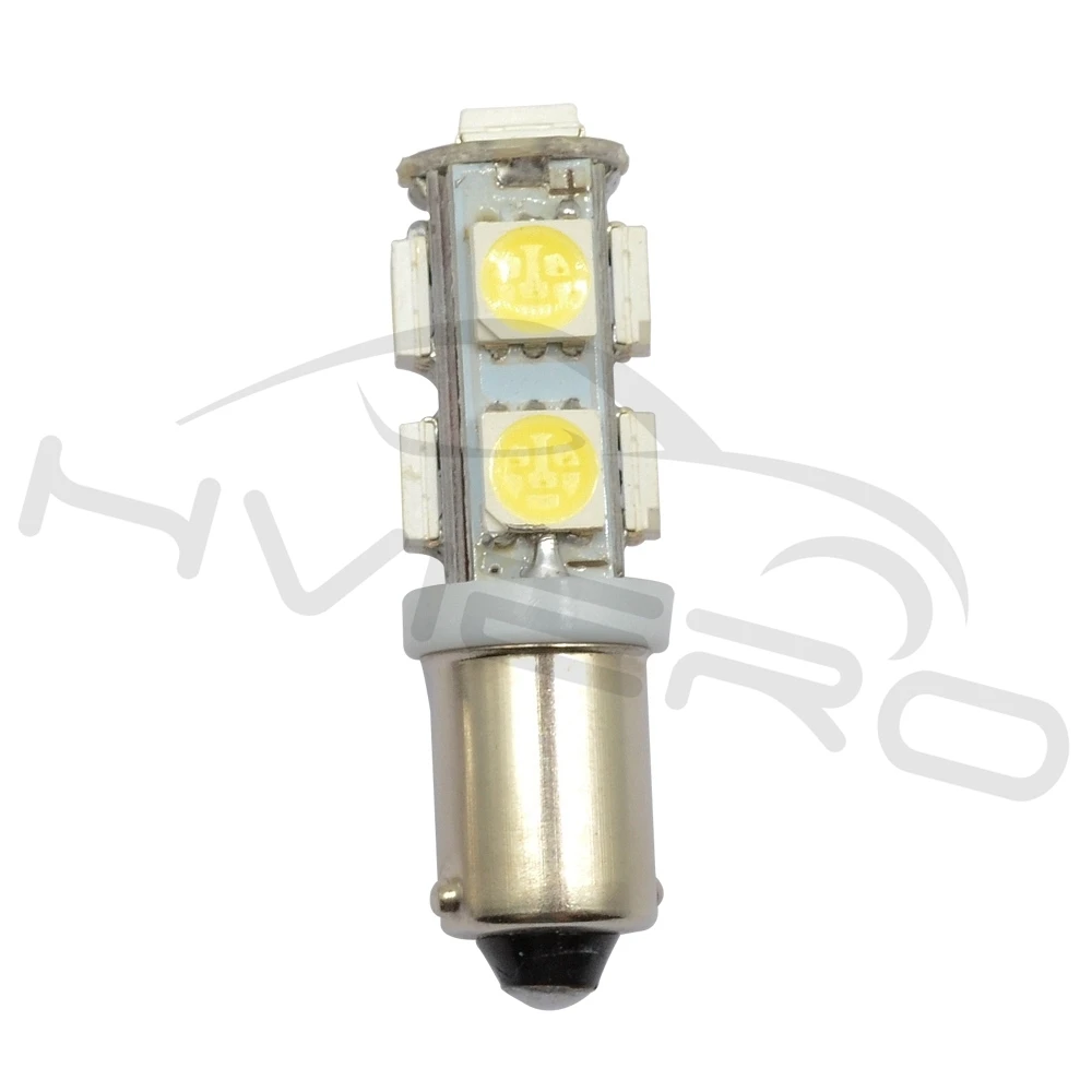 Hviero White Car Led T11 Ba9s T4w 9Led 5050 SMD Auto Led Plate Bulb Festoon Dome Door Bulb Trunk light Car Marker Gauge Lamps Dc 12v