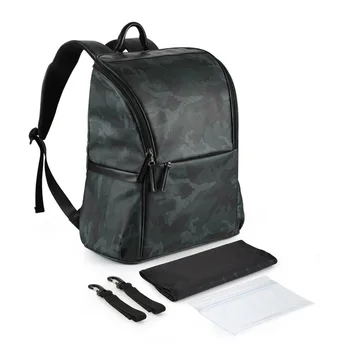 

Diaper Bag Backpack for Dad Large Waterproof Travel Baby Bag Changing Pad / Stroller Straps / Wet Bag