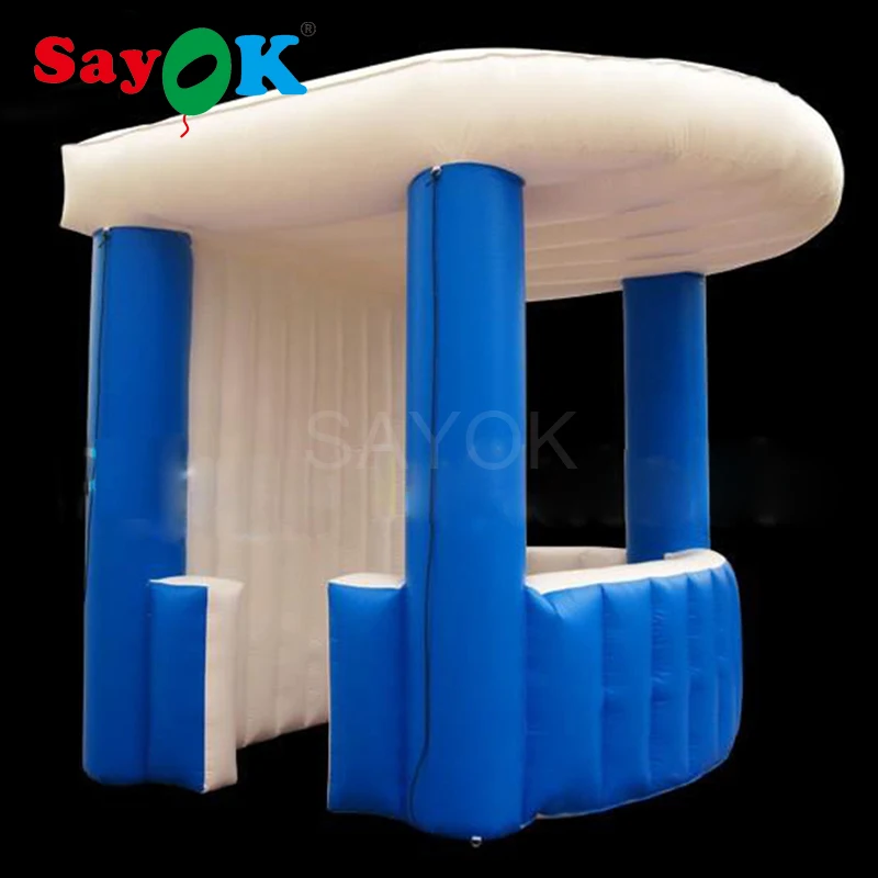  2.5x2.5m Portable Inflatable Sales Kiosk Candy Cotton Stand Sale Booth Inflatable Concession Booth 