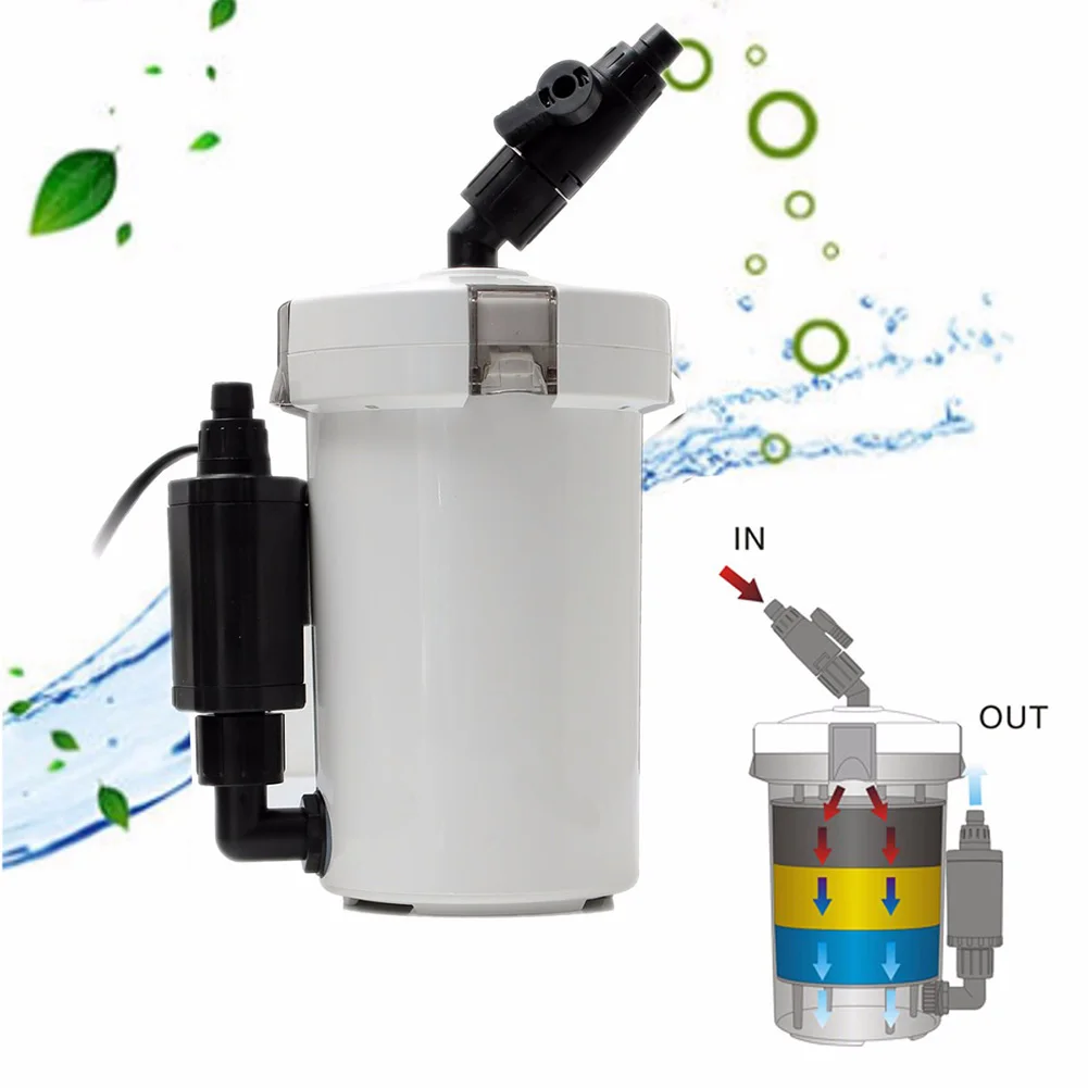 HW-603B 6 Вт 400L/ч аквариумных басейн Аквариум Внешний фильтр для канистра водяной насос