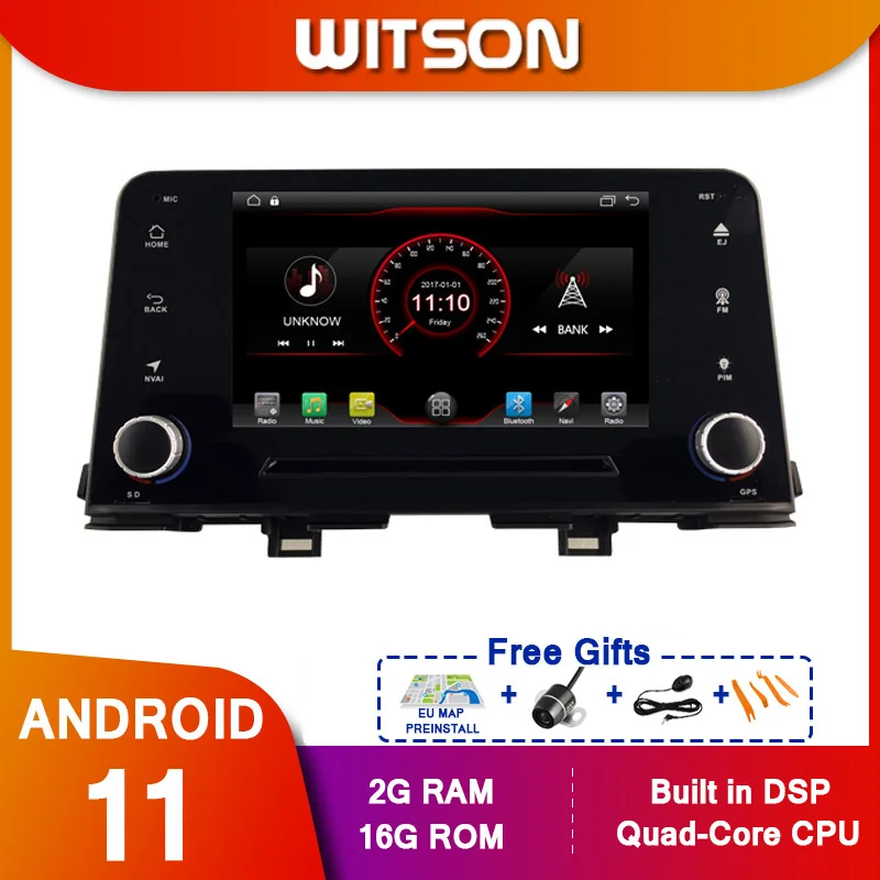 Автомобильный мультимедийный плеер WITSON стерео GPS DVD радио навигация Android экран 11