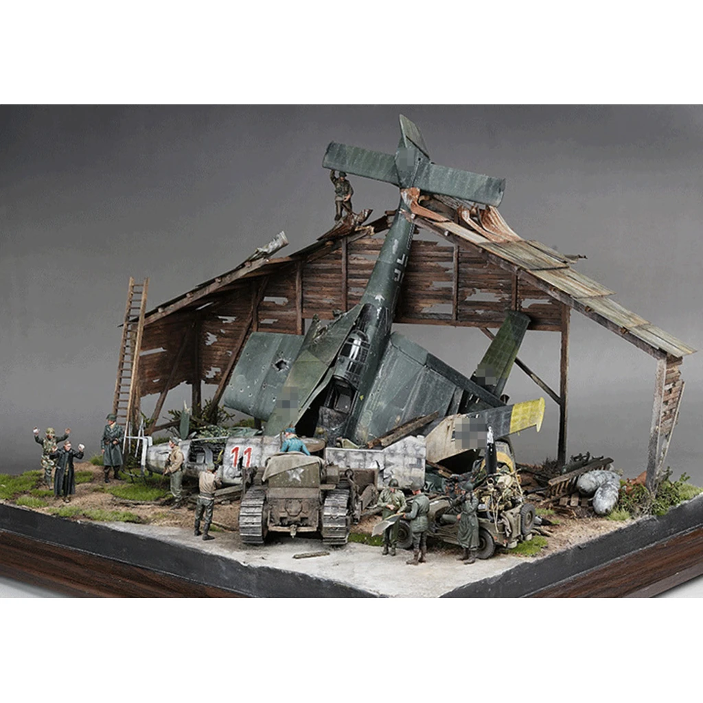 135 Diy Building Model Kits Architecture Ruins House Scene Layout