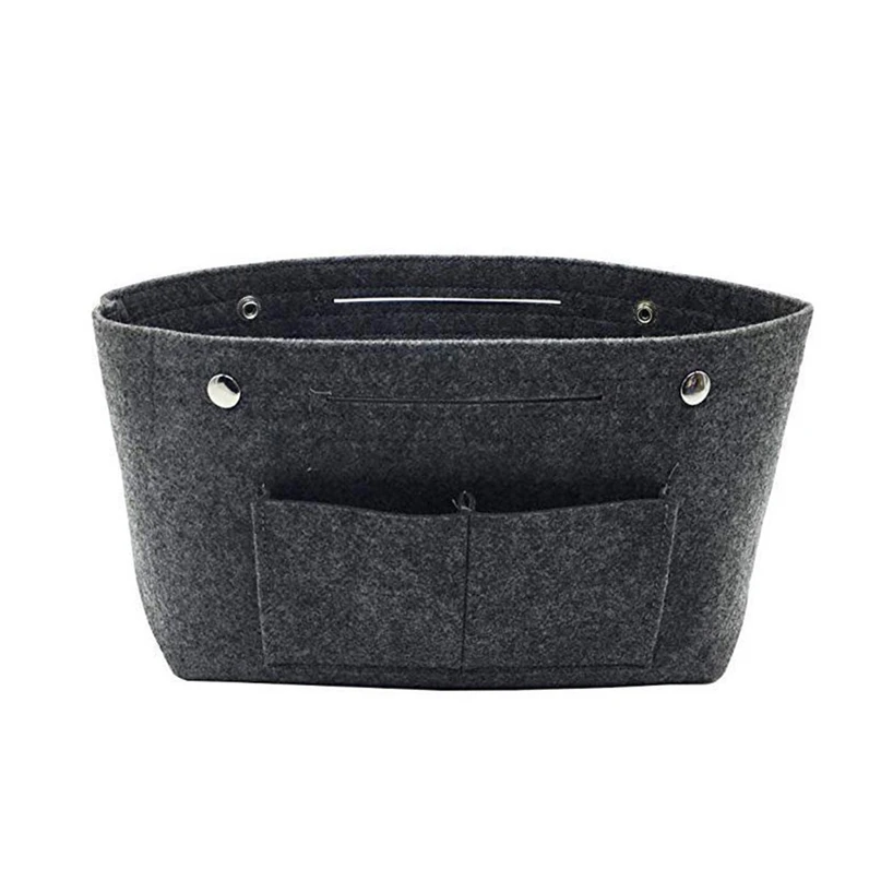 Ladies Fashion Handbag Storage Bag Wallet Insert  Felt Multi Pocket Handbag Utility Bag Durable practical  convenient household