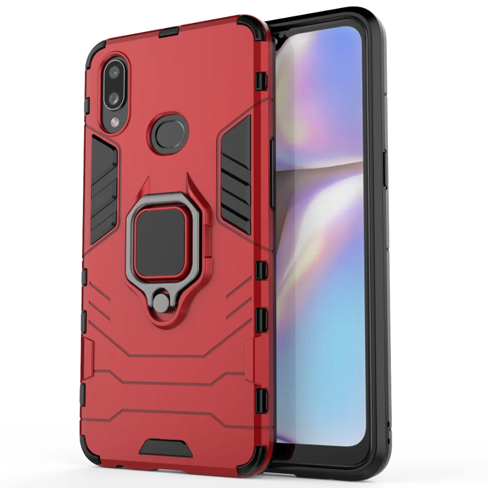 Для samsung Galaxy A10 A10S чехол роскошное кольцо задняя крышка подставка броня