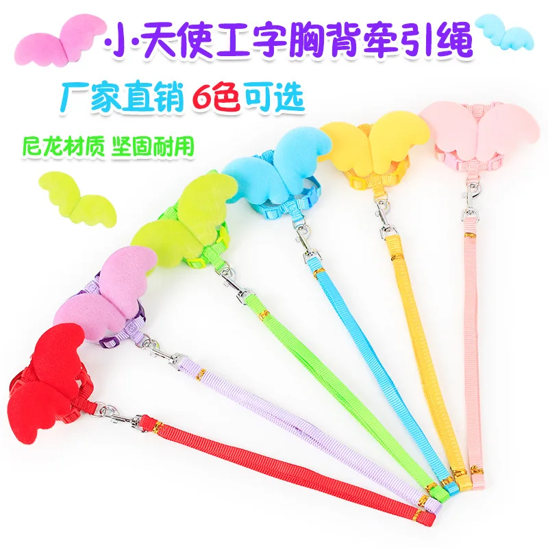 Creative Cat Dog Leash Harness Wings for Cats Luxury Puppi Dog Harness Personalized Kitty Christmas Soft Dog Collar AA60QY