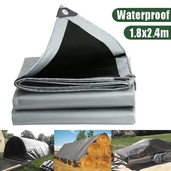 

1.8x2.4m Waterproof Camping Tarp Sun Shelter Sunshade Cloth Ground Sheet Outdoor Garden Cover Patio Pool Shade Sail Awning